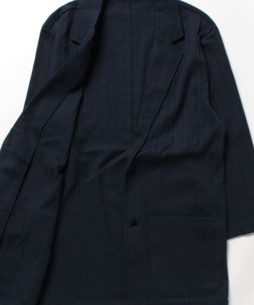STYLEBLOCK(スタイルブロック)の「TCランダムテレコ七分袖2Bジャケット(テーラードジャケット・メンズ・ホワイト/ネイビー/ブラック・M/L/LL)」の5枚目の写真