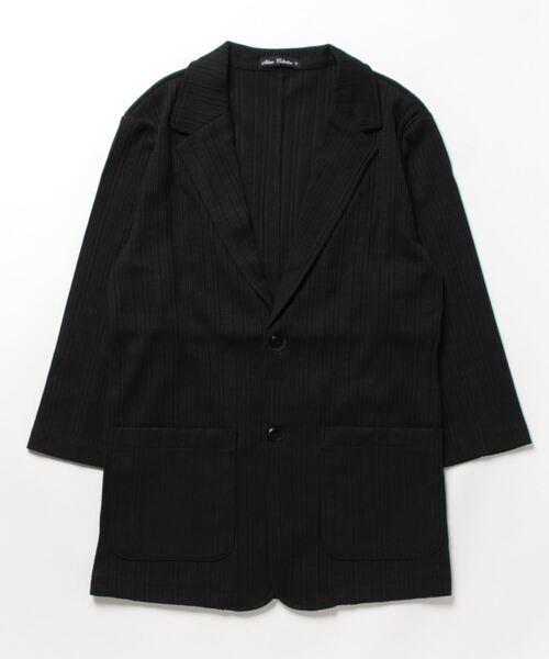 STYLEBLOCK(スタイルブロック)の「TCランダムテレコ七分袖2Bジャケット(テーラードジャケット・メンズ・ホワイト/ネイビー/ブラック・M/L/LL)」の7枚目の写真