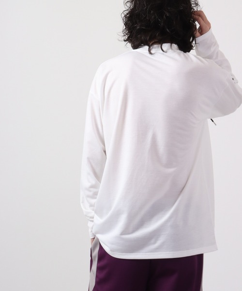 REGIEVO(レジエボ)の「REGIEVO レースアップロンTee(Tシャツ/カットソー・メンズ・オフホワイト/ブラック・L/M)」の6枚目の写真