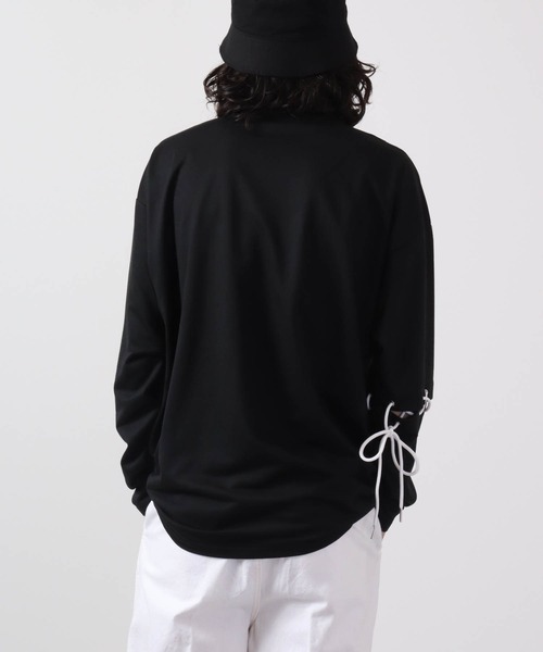 REGIEVO(レジエボ)の「REGIEVO レースアップロンTee(Tシャツ/カットソー・メンズ・オフホワイト/ブラック・L/M)」の10枚目の写真