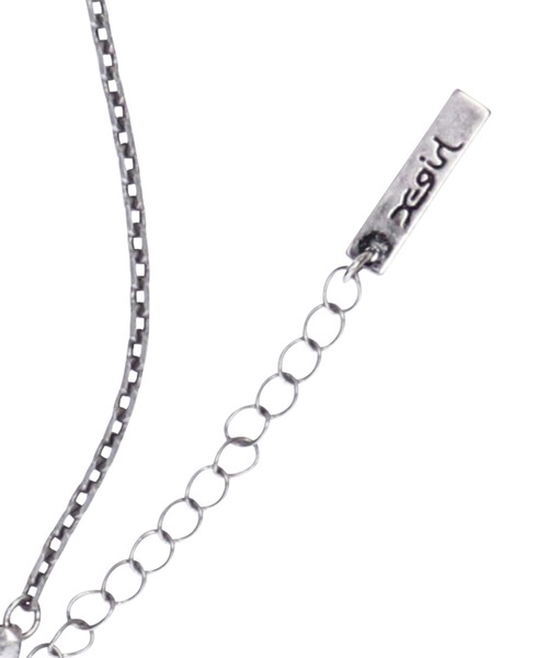 X-girl（エックスガール）の「CRYSTAL HEART NECKLACE（ネックレス・レディース・ピンク/ライトブルー・ONE SIZE）」の5枚目の写真