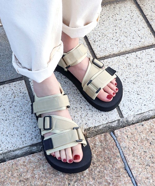Dedes（デデス）の「軽量 スポーツサンダル ユニセックス（サンダル・レディース・ネイビー/カーキ/ベージュ/グレー/ブラック・38/34/42/40/44/36）」の3枚目の写真