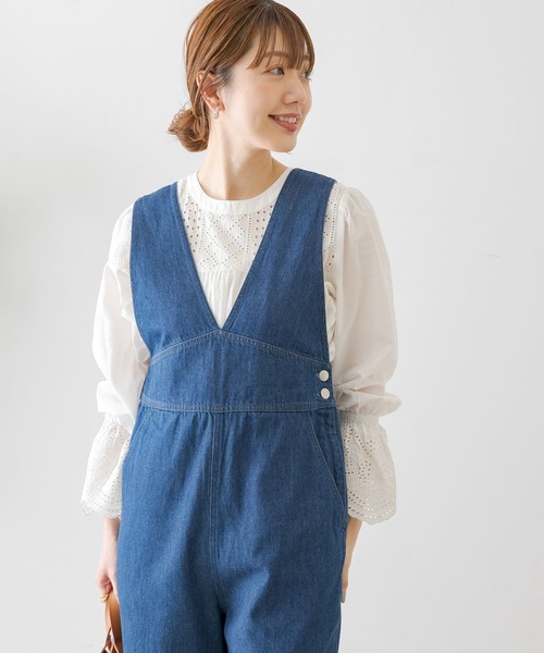 URBAN RESEARCH Sonny Label(アーバンリサーチサニーレーベル)の「2WAYスカラップコットンレースブラウス(シャツ/ブラウス・レディース・オフホワイト/グレー/ブラック/ラベンダー・FREE)」の7枚目の写真