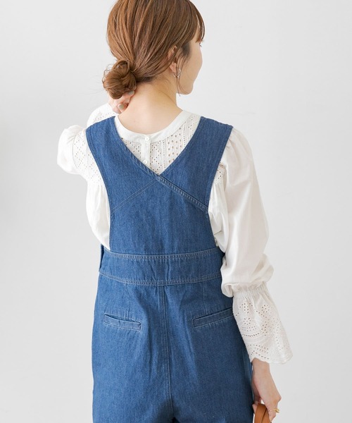 URBAN RESEARCH Sonny Label(アーバンリサーチサニーレーベル)の「2WAYスカラップコットンレースブラウス(シャツ/ブラウス・レディース・オフホワイト/グレー/ブラック/ラベンダー・FREE)」の10枚目の写真