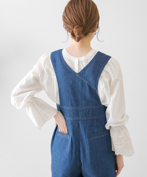 URBAN RESEARCH Sonny Label(アーバンリサーチサニーレーベル)の「2WAYスカラップコットンレースブラウス(シャツ/ブラウス・レディース・オフホワイト/グレー/ブラック/ラベンダー・FREE)」の11枚目の写真