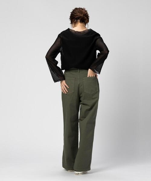 SOMETHING(サムシング)の「SOMETHING(サムシング)【レディース】チノタックトラウザー(その他パンツ・レディース・オリーブ・XS/S/M)」の20枚目の写真