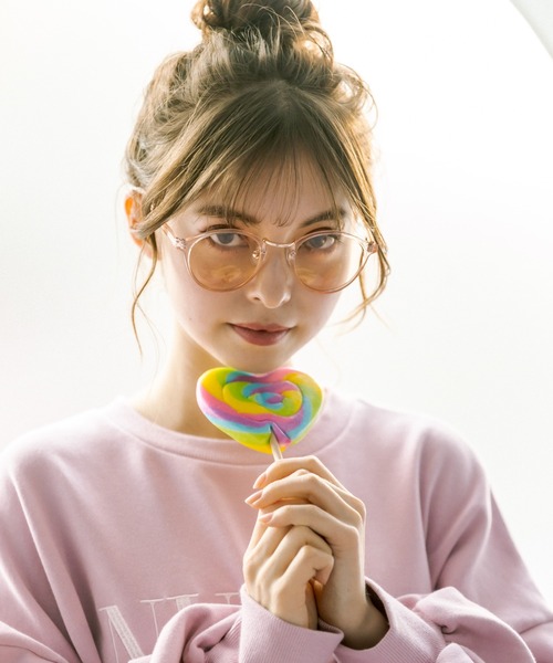 OLIVE des OLIVE（オリーブデオリーブ）の「ピンクシアフレームサングラス（サングラス・レディース・ピンク・FREE）」の7枚目の写真