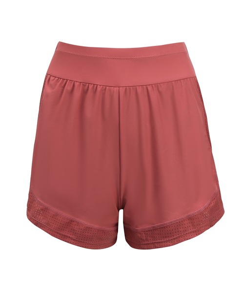 レディース水着体型カバー 半袖メッシュラッシュガード+ショートパンツ+キャップ 3点セット（水着）｜TeddyShop（テディショップ）