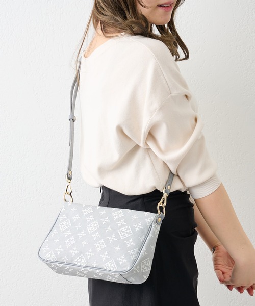 russet(ラシット)の「ショルダーバッグ(CE-1074-WEB)(ショルダーバッグ・レディース・ライトグレー/ベージュ・FREE)」の18枚目の写真