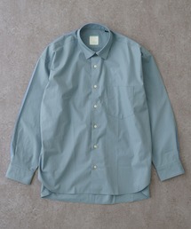 BRICK & SONS | リラックスバックプリーツシャツ＜スレートグレー＞(シャツ/ブラウス)