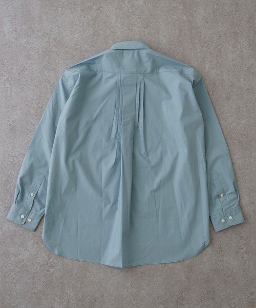 セール】リラックスバックプリーツシャツ＜スレートグレー