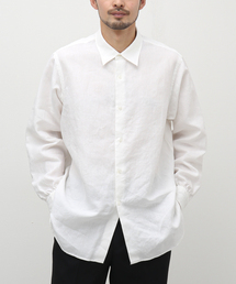 EDIFICE LA BOUCLE | 【LA BOUCLE / ラブークル】リネン フレンチ レギュラーカラー シャツ(シャツ/ブラウス)