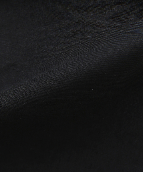 EDIFICE LA BOUCLE（エディフィスラブークル）の「【LA BOUCLE / ラブークル】リネン フレンチ レギュラーカラー シャツ（シャツ/ブラウス・メンズ・ホワイト/ブラック・1/2）」の3枚目の写真