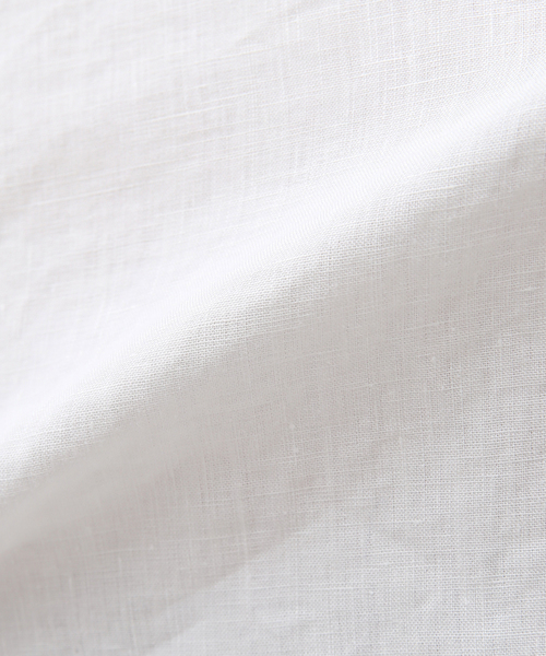 EDIFICE LA BOUCLE（エディフィスラブークル）の「【LA BOUCLE / ラブークル】リネン フレンチ レギュラーカラー シャツ（シャツ/ブラウス・メンズ・ホワイト/ブラック・1/2）」の15枚目の写真