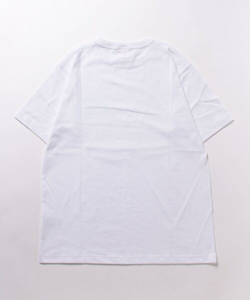 Champion（チャンピオン）の「【Champion】ワンポイントプリントＴシャツ（Tシャツ/カットソー・レディース・ホワイト/ブルー・M/L）」の3枚目の写真