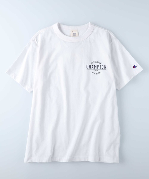 Champion（チャンピオン）の「【Champion】ワンポイントプリントＴシャツ（Tシャツ/カットソー・レディース・ホワイト/ブルー・M/L）」の5枚目の写真