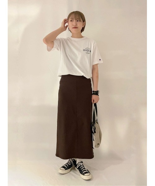 Champion（チャンピオン）の「【Champion】ワンポイントプリントＴシャツ（Tシャツ/カットソー・レディース・ホワイト/ブルー・M/L）」の22枚目の写真