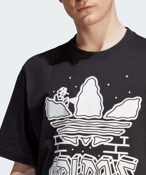 Adidas Originals アーチ グラフィック Tシャツ 海外限定品♪ セール】クラシック モノグラム グラフィック半袖Tシャツ
