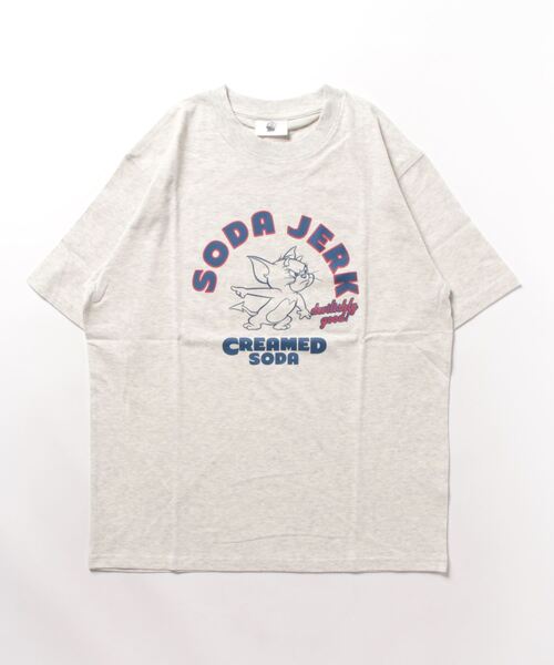 Tom＆Jerry（トムアンドジェリー）の「【公式】トムとジェリー　クルーネック半袖Tシャツ（Tシャツ/カットソー・メンズ・オートミール/ネイビー/ホワイト/サックスブルー・M/L）」の17枚目の写真