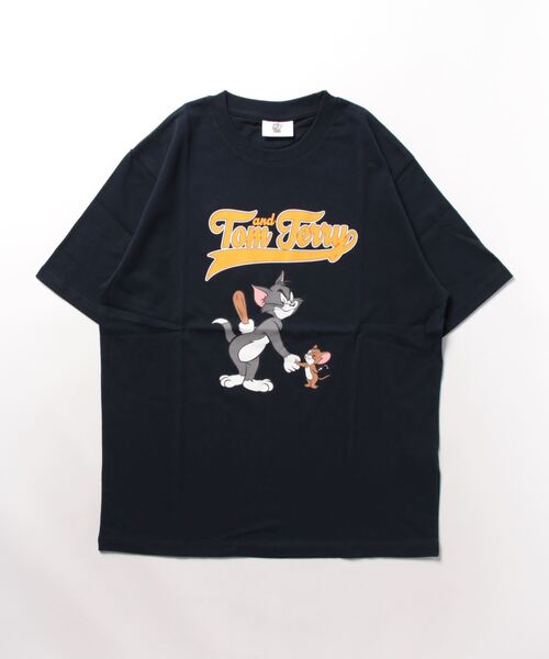 Tom＆Jerry（トムアンドジェリー）の「【公式】トムとジェリー　クルーネック半袖Tシャツ（Tシャツ/カットソー・メンズ・オートミール/ネイビー/ホワイト/サックスブルー・M/L）」の18枚目の写真