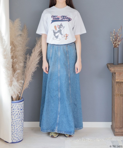 Tom＆Jerry（トムアンドジェリー）の「【公式】トムとジェリー　クルーネック半袖Tシャツ（Tシャツ/カットソー・メンズ・オートミール/ネイビー/ホワイト/サックスブルー・M/L）」の8枚目の写真