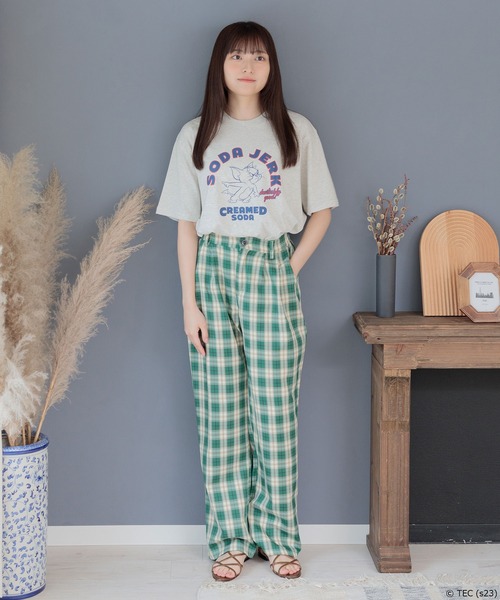 Tom＆Jerry（トムアンドジェリー）の「【公式】トムとジェリー　クルーネック半袖Tシャツ（Tシャツ/カットソー・メンズ・オートミール/ネイビー/ホワイト/サックスブルー・M/L）」の9枚目の写真