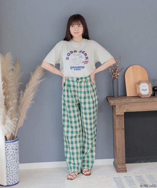Tom＆Jerry（トムアンドジェリー）の「【公式】トムとジェリー　クルーネック半袖Tシャツ（Tシャツ/カットソー・メンズ・オートミール/ネイビー/ホワイト/サックスブルー・M/L）」の10枚目の写真