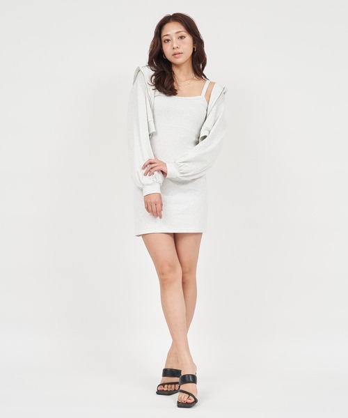 ROYAL PARTY（ロイヤルパーティー）の「【ZOZO限定】パーカー＆カットミニキャミワンピース（ワンピース・レディース・ブラック/ブルー/グレー/ホワイト系その他・FREE）」の22枚目の写真
