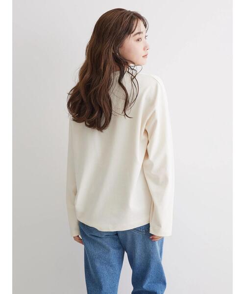 AMERICAN HOLIC(アメリカンホリック)の「ラガー切り替えロゴカットプルオーバー(Tシャツ/カットソー・レディース・イエロー/オフホワイト/チャコールグレー・M/L)」の12枚目の写真
