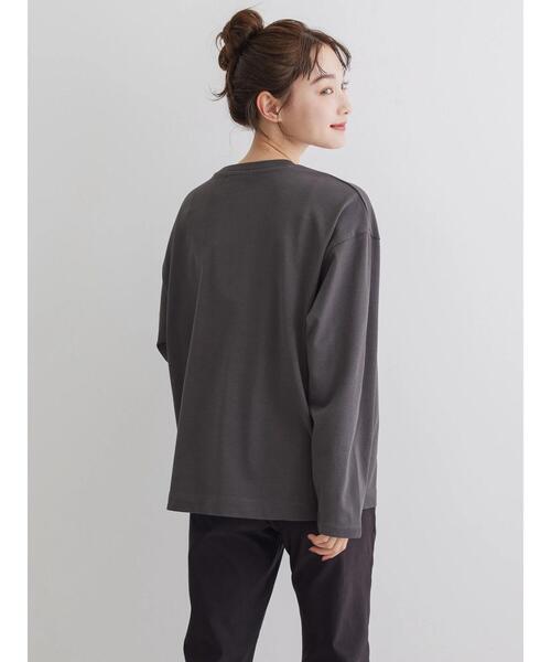 AMERICAN HOLIC(アメリカンホリック)の「ラガー切り替えロゴカットプルオーバー(Tシャツ/カットソー・レディース・イエロー/オフホワイト/チャコールグレー・M/L)」の16枚目の写真
