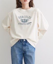 AMERICAN HOLIC | 刺繍ロゴラガー切り替えカットプルオーバー(Tシャツ/カットソー)