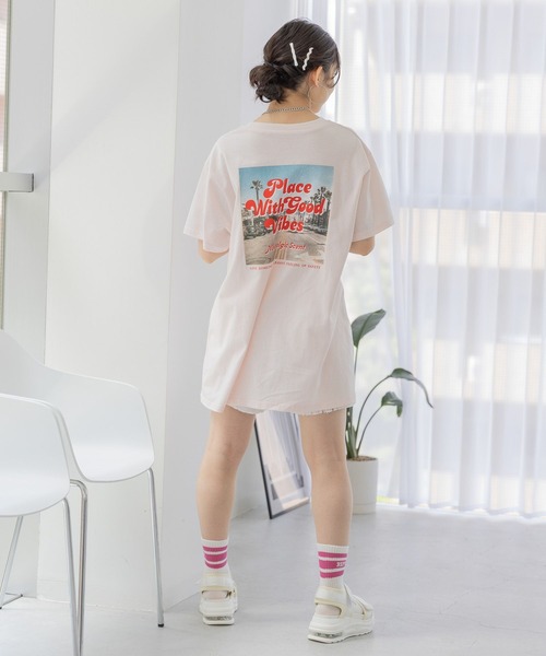 セール】BACKフォトTシャツワンピ（ワンピース）｜repipi