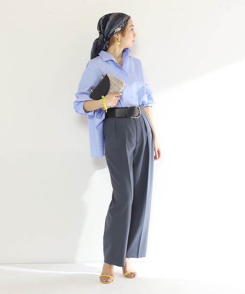 VERMEIL par iena（ヴェルメイユパーイエナ）の「【PIERRE-LOUIS MASCIA/ピエールルイマーシャ】ひし形スカーフ（バンダナ/スカーフ・レディース・ネイビー・FREE）」の12枚目の写真