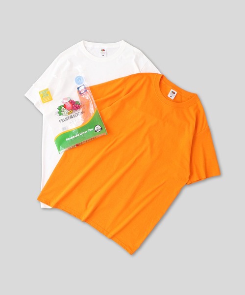 FRUIT OF THE LOOM(フルーツオブザルーム)の「FRUIT OF THE LOOM 2P パックカラーTシャツ 半袖(Tシャツ/カットソー・メンズ・イエロー系その他/ブラック/グリーン系その他/ネイビー/パープル系その他/グレー/レッド系その他/オレンジ系その他/キナリ/ブルー系その他2/ピンク系その他/ホワイト/ブルー系その他3・S/M/L/XL)」の13枚目の写真