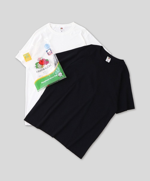FRUIT OF THE LOOM(フルーツオブザルーム)の「FRUIT OF THE LOOM 2P パックカラーTシャツ 半袖(Tシャツ/カットソー・メンズ・イエロー系その他/ブラック/グリーン系その他/ネイビー/パープル系その他/グレー/レッド系その他/オレンジ系その他/キナリ/ブルー系その他2/ピンク系その他/ホワイト/ブルー系その他3・S/M/L/XL)」の3枚目の写真