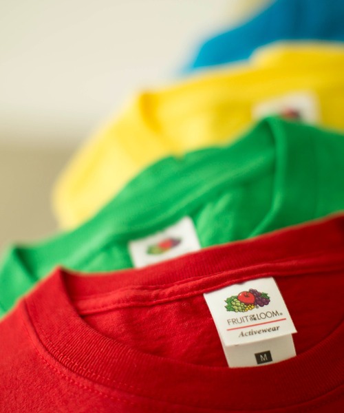 FRUIT OF THE LOOM(フルーツオブザルーム)の「FRUIT OF THE LOOM 2P パックカラーTシャツ 半袖(Tシャツ/カットソー・メンズ・イエロー系その他/ブラック/グリーン系その他/ネイビー/パープル系その他/グレー/レッド系その他/オレンジ系その他/キナリ/ブルー系その他2/ピンク系その他/ホワイト/ブルー系その他3・S/M/L/XL)」の14枚目の写真