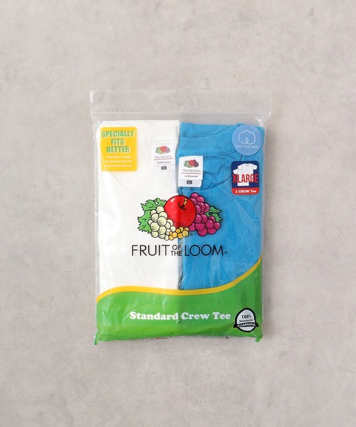 FRUIT OF THE LOOM(フルーツオブザルーム)の「FRUIT OF THE LOOM 2P パックカラーTシャツ 半袖(Tシャツ/カットソー・メンズ・イエロー系その他/ブラック/グリーン系その他/ネイビー/パープル系その他/グレー/レッド系その他/オレンジ系その他/キナリ/ブルー系その他2/ピンク系その他/ホワイト/ブルー系その他3・S/M/L/XL)」の20枚目の写真