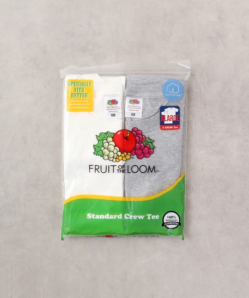 FRUIT OF THE LOOM(フルーツオブザルーム)の「FRUIT OF THE LOOM 2P パックカラーTシャツ 半袖(Tシャツ/カットソー・メンズ・イエロー系その他/ブラック/グリーン系その他/ネイビー/パープル系その他/グレー/レッド系その他/オレンジ系その他/キナリ/ブルー系その他2/ピンク系その他/ホワイト/ブルー系その他3・S/M/L/XL)」の17枚目の写真