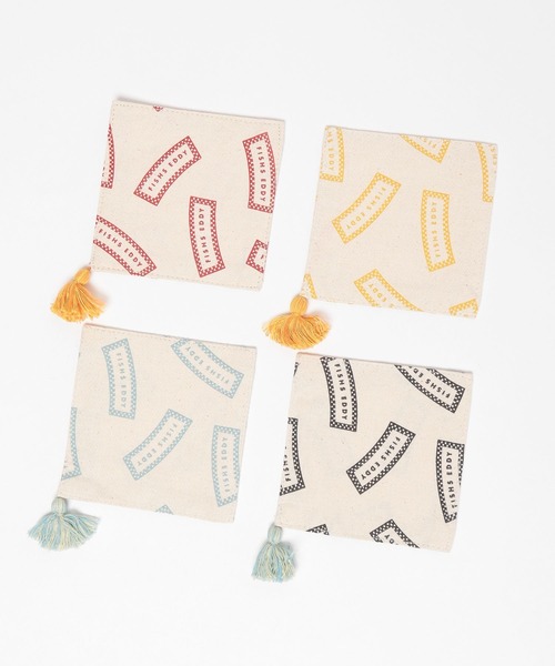 niko and...（ニコアンド）の「【Fishs Eddy(フィッシュエディ)】タッセルコースター4P（ランチョンマット/テーブルウェア・レディース・その他・FREE）」の3枚目の写真