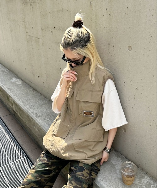 sedacle（セダクル）の「ルーズシルエットダメージTシャツ（Tシャツ/カットソー・メンズ・アイボリー/ブラック/グリーン・MEDIUM/LARGE）」の12枚目の写真