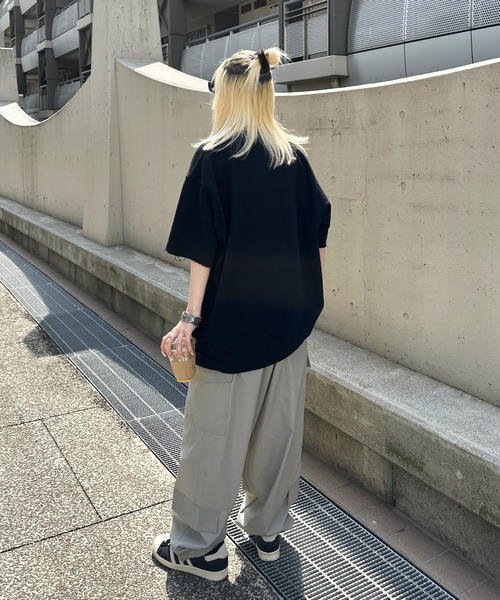 sedacle（セダクル）の「ルーズシルエットダメージTシャツ（Tシャツ/カットソー・メンズ・アイボリー/ブラック/グリーン・MEDIUM/LARGE）」の18枚目の写真