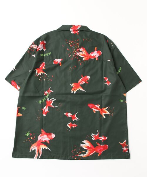 APPLEBUM（アップルバム）の「Tadaomi Shibuya "Gold Fish" S/S Aloha Shirt（シャツ/ブラウス・メンズ・ネイビー/グリーン・MEDIUM/LARGE/X-LARGE）」の16枚目の写真