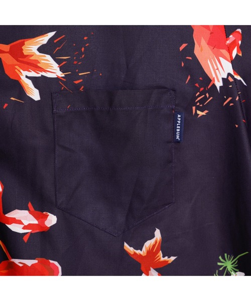 APPLEBUM（アップルバム）の「Tadaomi Shibuya "Gold Fish" S/S Aloha Shirt（シャツ/ブラウス・メンズ・ネイビー/グリーン・MEDIUM/LARGE/X-LARGE）」の14枚目の写真