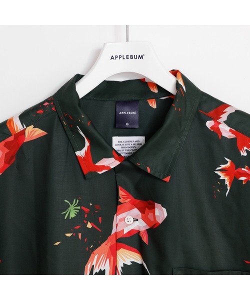 APPLEBUM（アップルバム）の「Tadaomi Shibuya "Gold Fish" S/S Aloha Shirt（シャツ/ブラウス・メンズ・ネイビー/グリーン・MEDIUM/LARGE/X-LARGE）」の15枚目の写真