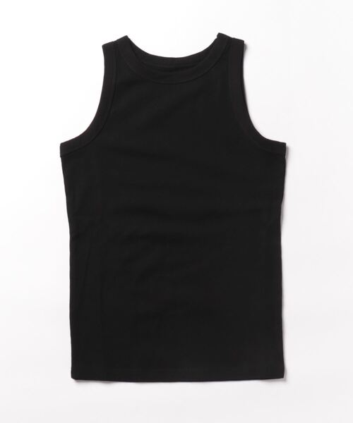 STYLEBLOCK(スタイルブロック)の「ジャガードチュールトップス×リブアメスリタンクセット(Tシャツ/カットソー・レディース・ブラック/ホワイト・M)」の4枚目の写真