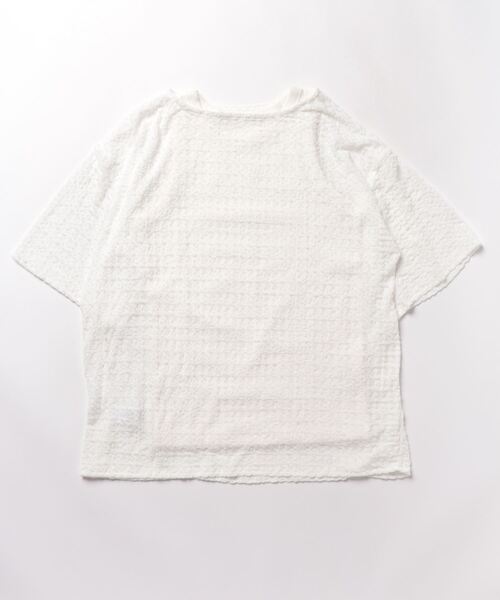 STYLEBLOCK(スタイルブロック)の「ジャガードチュールトップス×リブアメスリタンクセット(Tシャツ/カットソー・レディース・ブラック/ホワイト・M)」の5枚目の写真