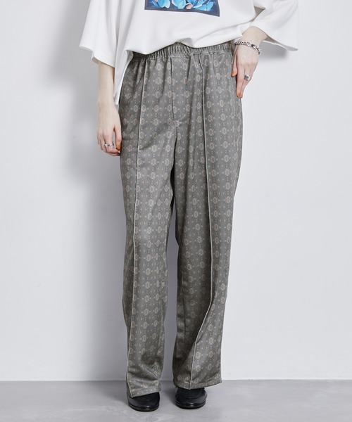 JUNRED（ジュンレッド）の「オーナメンタルワイドトラックパンツ（その他パンツ・メンズ・パープル/ブルー系その他4・S/M/L）」の3枚目の写真