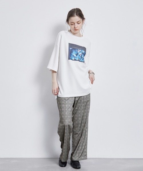 JUNRED（ジュンレッド）の「オーナメンタルワイドトラックパンツ（その他パンツ・メンズ・パープル/ブルー系その他4・S/M/L）」の5枚目の写真