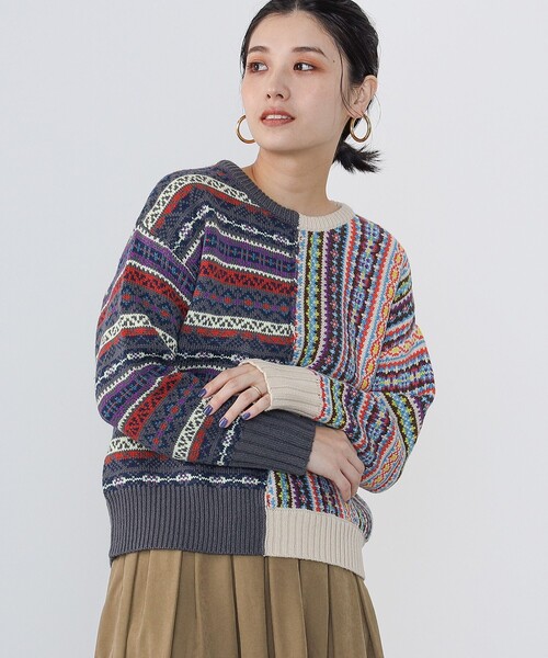 BEAMS HEART（ビームスハート）の「フェアアイル ニットプルオーバー（ニット/セーター・レディース・その他1/その他/その他2・FREE）」の4枚目の写真