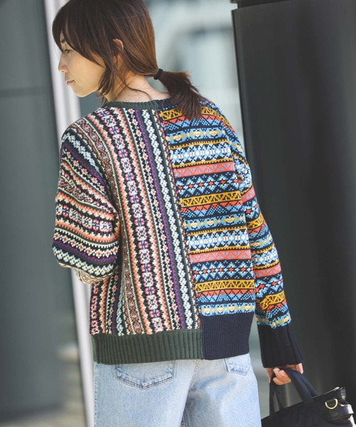 BEAMS HEART（ビームスハート）の「フェアアイル ニットプルオーバー